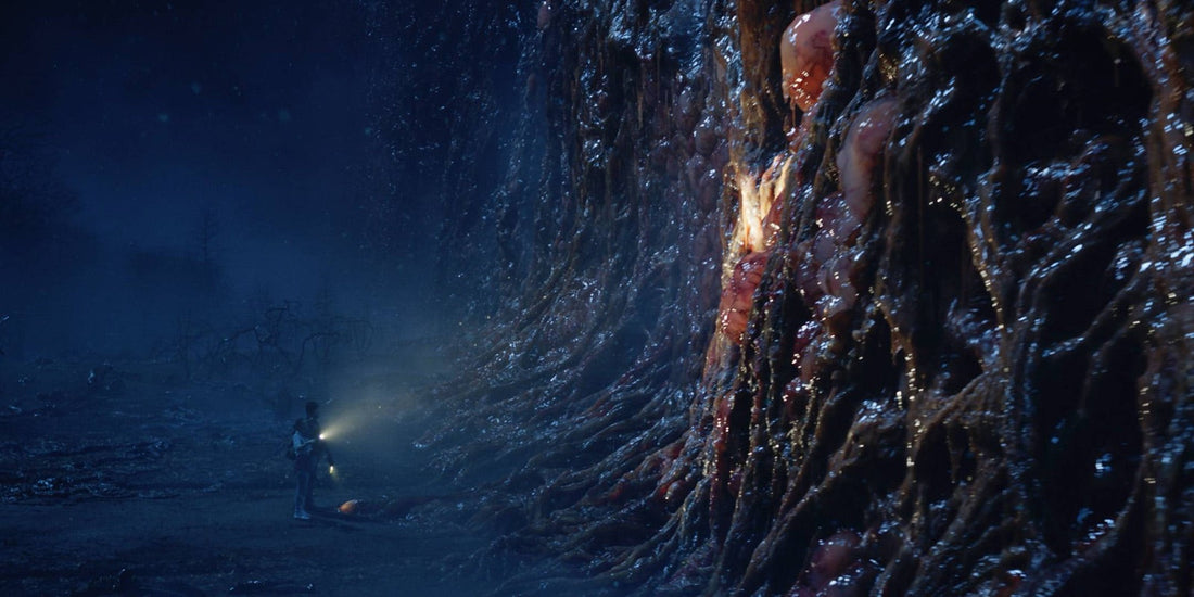 A monster from the Upside Down rising from the depths in season 5 of Stranger Things