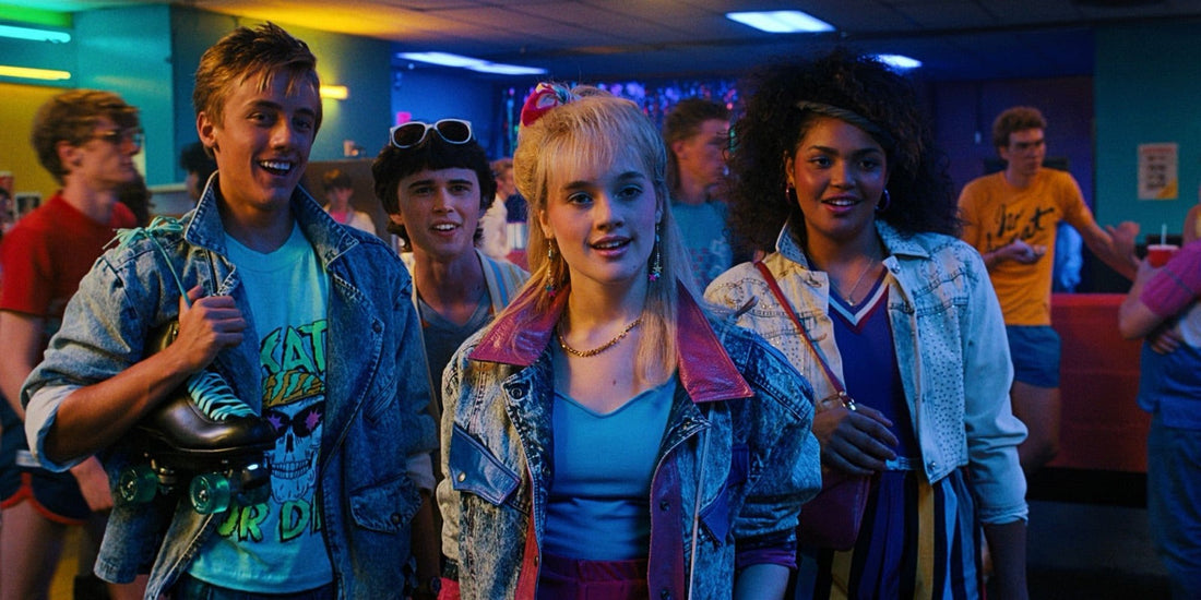 Teenagers on skates, at the rink in Stranger Things season 4 episode 2