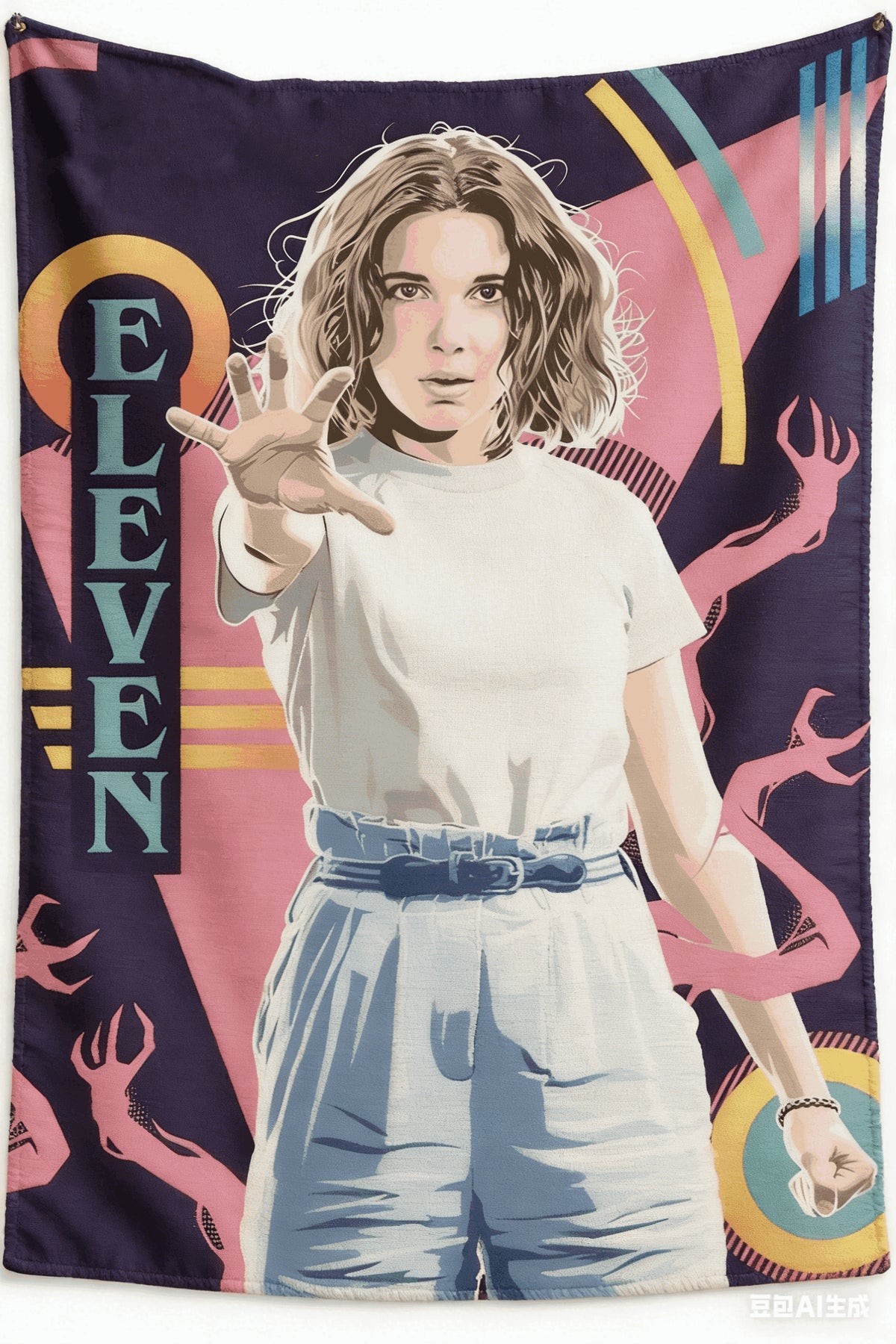 Tapisserie Stranger Things Onze vu de face