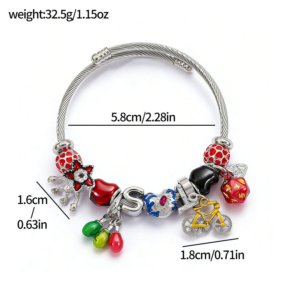 Bracelet à breloques Stranger Things Demogorgon – visuel 2