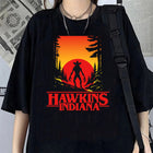Women's oversized T-shirt Stranger Things Hawkins Indiana