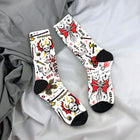 Socks Stranger Things white Demogorgon tattoos