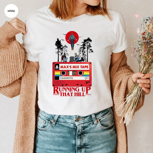 T-shirt femme Stranger Things Max's Mixtape – coloris Blanc