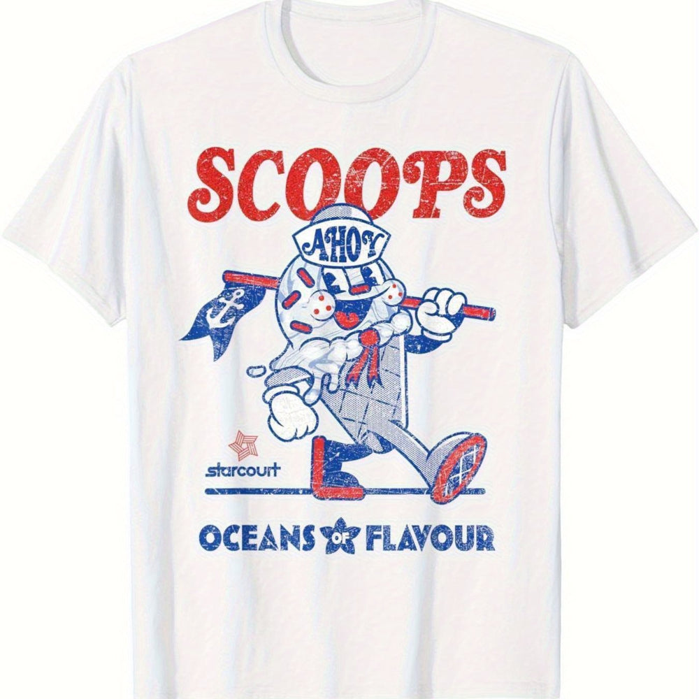 T-shirt homme Stranger Things Scoops Ahoy vu de face