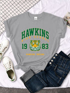 Women's T-shirt Stranger Things Hawkins High School tiger 1983