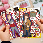 Stranger Things drawn character stickers (8 sheets)