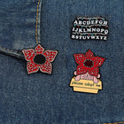 Set of 3 pins Stranger Things alphabet wall and Demogorgon