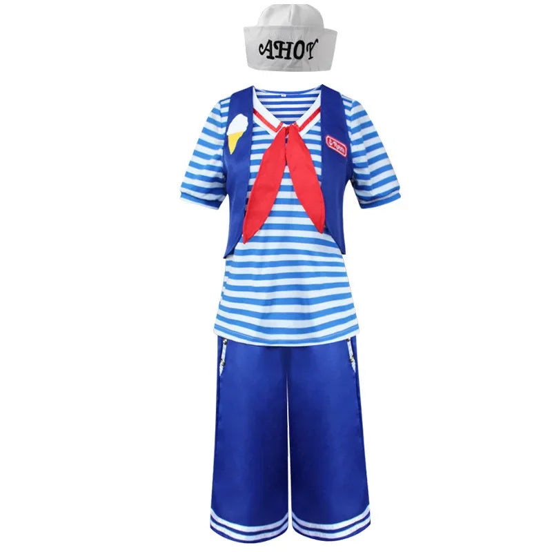 Uniforme Scoops Ahoy Stranger Things complet femme vu de face