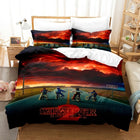Bedding set Stranger Things bikes under the red sky