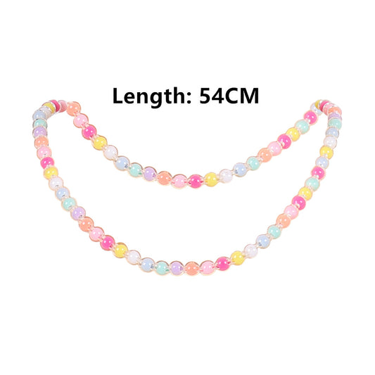 Collier de perles multicolores Stranger Things vu de face