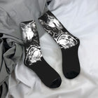 Socks Stranger Things Black and white Demogorgon