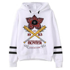 White sweater Stranger Things Demogorgon Hunter 1983