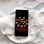 Matte Samsung case Stranger Things party stickers