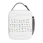 Insulated bag Stranger Things white alphabet lights