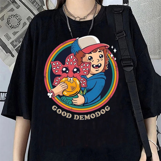T-shirt femme Stranger Things Good Demodog vu de face