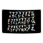 Tapestry flag Stranger Things alphabet wall night
