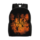 Backpack Stranger Things orange inverted forest