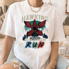 Women's T-shirt Stranger Things Hawkins Demogorgon Run