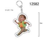Chibi keychain Stranger Things Lucas Sinclair running