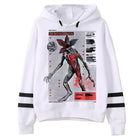 White sweater Stranger Things anatomy of the Demogorgon