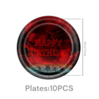 Happy Birthday plates Stranger Things red 18 cm (set of 10)