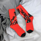 Socks Stranger Things red collage