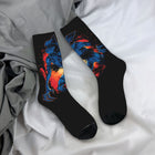 Socks Stranger Things Blue neon Demogorgon
