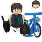 Buildable mini figure Stranger Things Will Byers and his blue bike