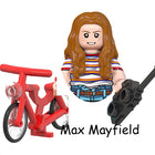 Buildable mini figure Stranger Things Max Mayfield and her red bike