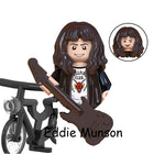Buildable mini figure Stranger Things Eddie Munson on a bike