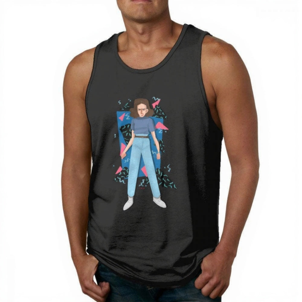 Débardeur Stranger Things portrait d'Onze – coloris Noir