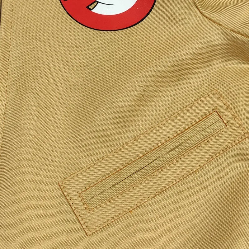 Pocket of the Stranger Things Ghostbusters costume jumpsuit