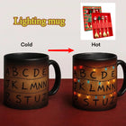 Heat-reactive mug Stranger Things Stranger Lights Christmas lights