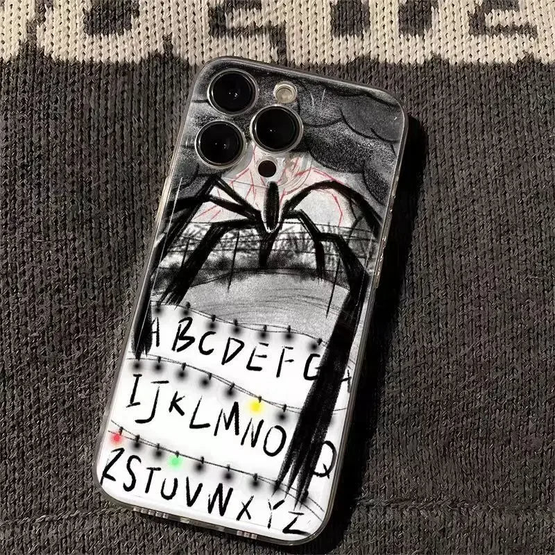 Coque iPhone Stranger Things Demogorgon mur alphabet – visuel 2
