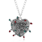 Necklace Stranger Things heart lights