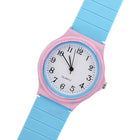 Watch Stranger Things pink and blue 80s