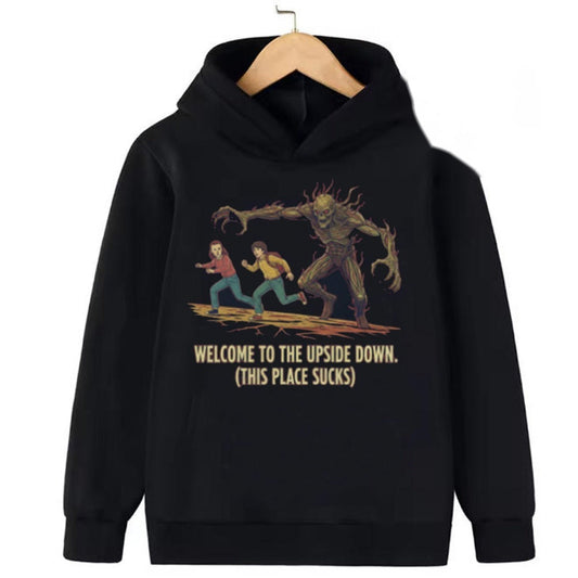 Pull enfant Stranger Things Welcome to the Upside Down vu de face