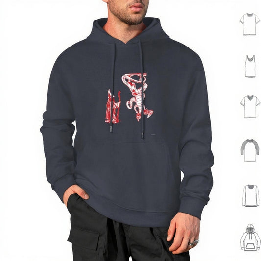 Hoodie Stranger Things croquis du Demogorgon – coloris Gris foncé