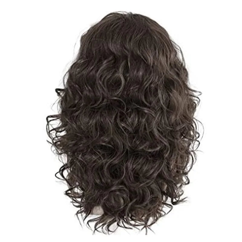 Back of the curly Stranger Things Eddie Munson wig