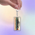 Keychain Stranger Things Hawkins Indiana plaque