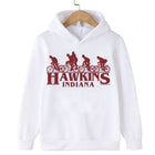 Kids' sweater Stranger Things Hawkins Indiana white