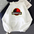 White Stranger Things hoodie Hawkins Lab