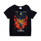 Kids' black T-shirt Stranger Things The Piggyback