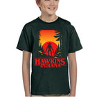 Kids' green T-shirt Stranger Things Hawkins Indiana