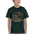 Kids' green T-shirt Stranger Things Welcome to the Upside Down