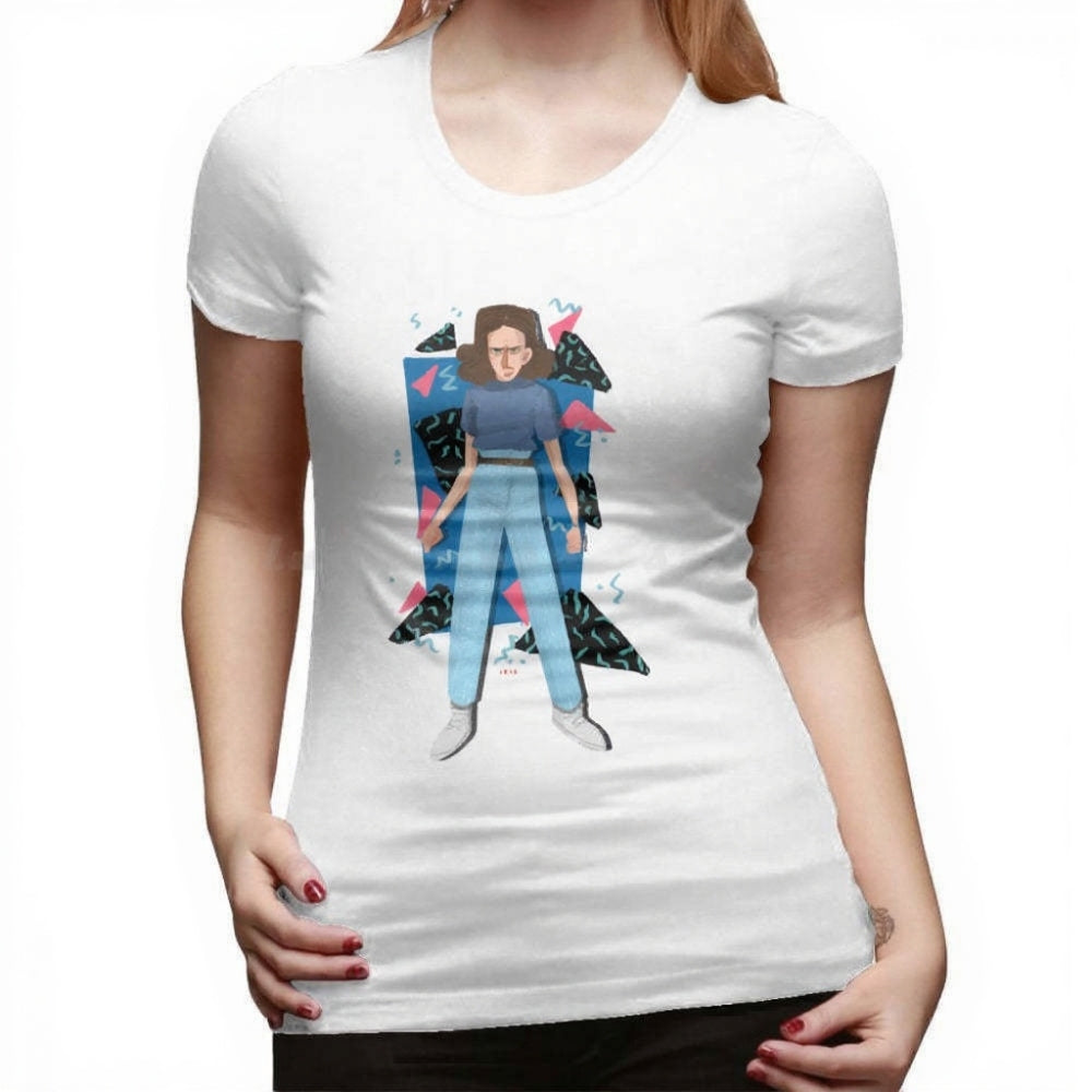 T-shirt femme Stranger Things portrait d'Onze – coloris Blanc