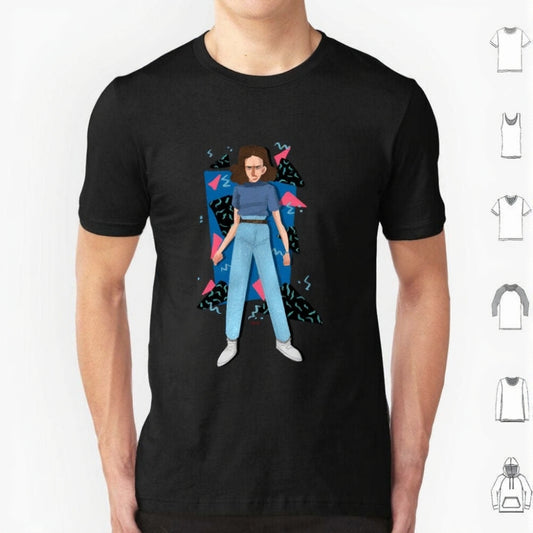 T-shirt homme Stranger Things portrait d'Onze – coloris Noir