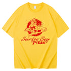 Stranger Things Surfer Boy Pizza T-Shirt Yellow Kids and Adults