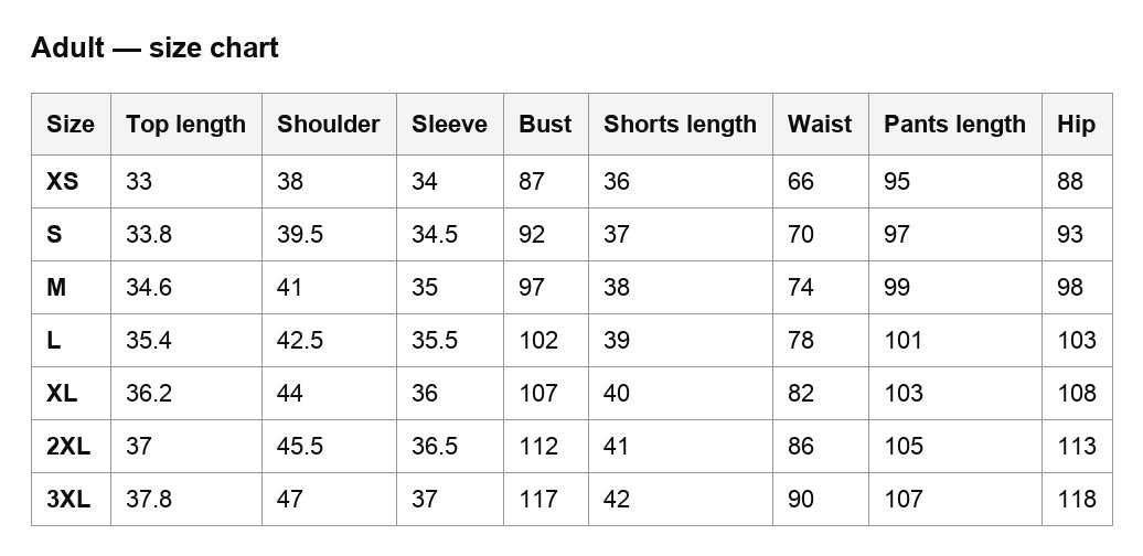 Size guide – Eleven cosplay costume Stranger Things season 5 women and girls
